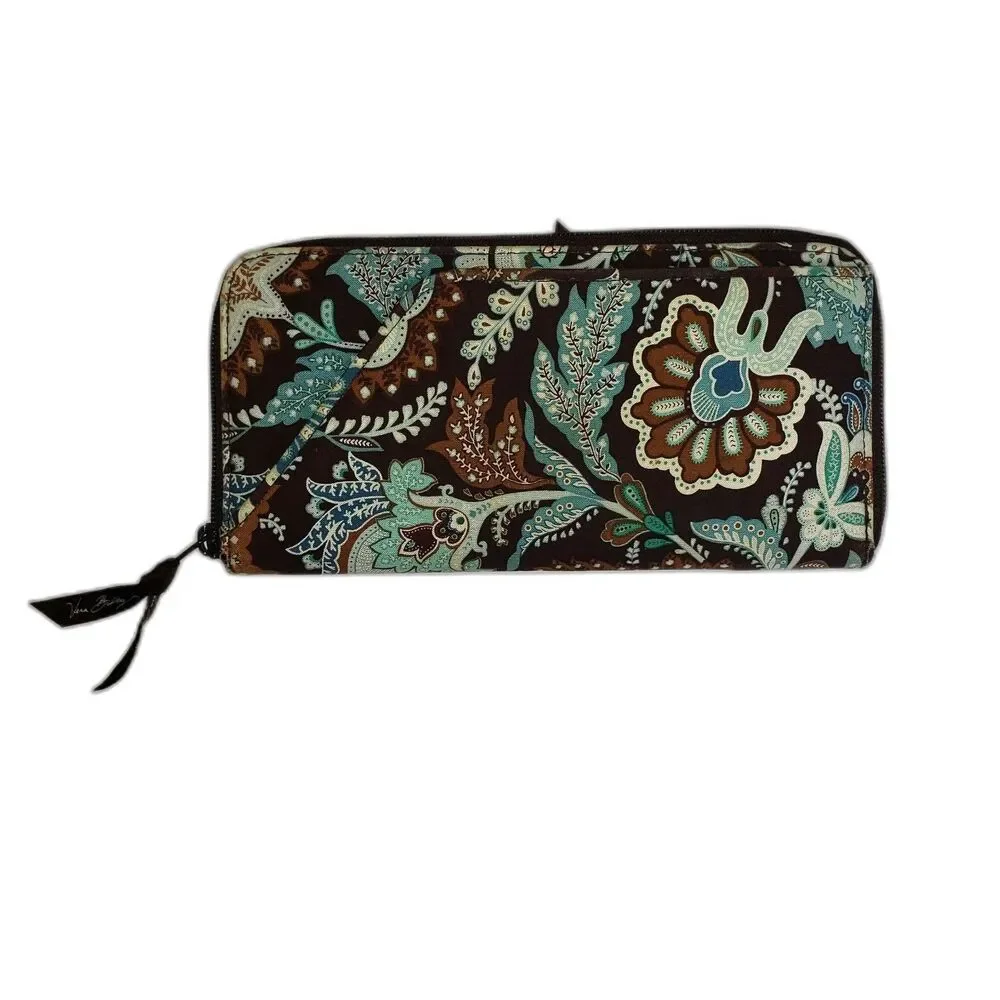 VERA BRADLEY Passport Travel Clutch Wallet Java Blue Spring 2006